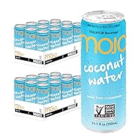MOJO Coconut Water | Hydration & Sports | Electrolytes 1043 mg | Vitamin B & C | Super Hydration for Skin & Body | 11.1 Oz (Pack Of 12) (Coconut Water - 24pack)