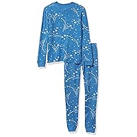 PJ Salvage Kids' Sleepwear Long Sleeve Top and Bottom Peachy Pajama Set