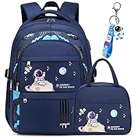 Backpack for Boys - Boy Backpack Schoolbag for Boys Kids Children Teens Girls Elementary Middle School Bags, Waterproof Lightweight Kids Bookbag Backpacks Casual Daypack with Lunch Bag Set