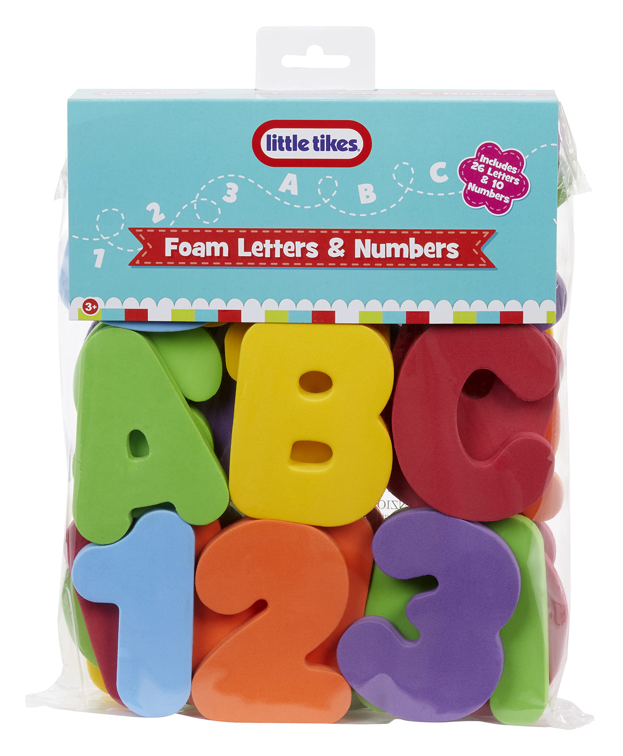 Little Tikes® Foam Letters & Numbers, 36 Count, Educational Alphabet Counting Colorful Kids Children Girls Boys Ages 3+