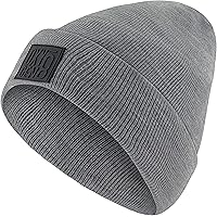 Beanie Hats for Men Women Soft & Stretchy Toboggan Hats Cuffed Skull Knit Winter Hats Men & Womens Beanie Cap