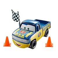 Disney Car Toys Movie Moments Dexter Hoover with Safety Cones Vehicle
