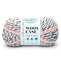 Lion Brand Yarn Wool-Ease Thick & Quick Yarn, Soft and Bulky Yarn for Knitting, Crocheting, and Crafting, 1 Skein, Hudson Bay