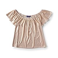 AEROPOSTALE Womens Metallic Pullover Blouse