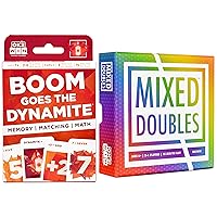 Ok2Win Boom GOES The Dynamite Card Game and Mixed Doubles dice Game
