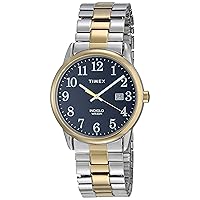 Timex Men's Date Classic Quartz Watch with Stainless Steel Strap
