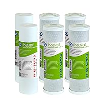 APEC Water Systems FILTER-SET-ESX2 2 Sets of High Capacity Replacement Pre-Filter Sets For Essence Series Reverse Osmosis Water Filter System Stage 1-3