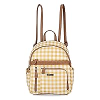 MultiSac womens Adele Backpack, Gingham/Hazelnut, One Size US