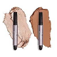 Julep Everyday Neutrals Eyeshadow 101 Creme to Powder Waterproof Eyeshadow Stick Duo: Hazelnut matte & Champagne shimmer