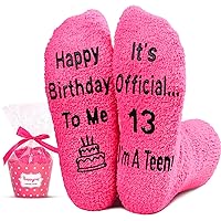 HAPPYPOP Gifts for Teens Girls, Funny Cute Novelty Birthday Socks for Women Girls
