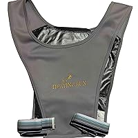 HEATING RUN Slim Fit Carbon Fiber Inner Heated Vest, CNT Carbon Fiber Coating Pad, Infra Red No Electromagnetic Waves Gray