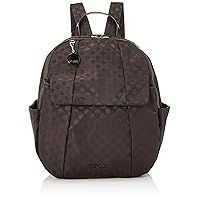 Isaac Y71-03-05 Polka Dots Women's Backpack, Brown