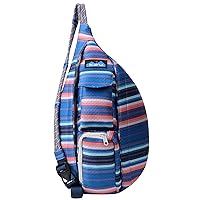 KAVU Mini Mesh Rope Pack Sling Crossbody Backpack - Reef Stripe