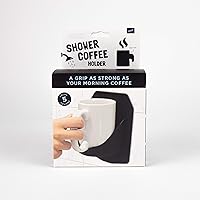 30 Watt JOESKI | Portable Shower Coffee Cup Holder | Holds Coffee or Cocktails | Patented Silicone Drink Holders Grips Any Shiny Bath Surface | Gift for a Beverage Lover