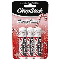 Candy Cane Peppermint Lip Balm Tube, Candy Cane Lip Balm and Lip Moisturizer for Lip Care - 0.15 Oz (Pack of 3)