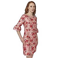 Adrianna Papell Women's Printed Faille Shift Dress