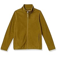 Amazon Essentials Boys and Toddlers' Polar Fleece Full-Zip Mock Jacket-Discontinued Colors