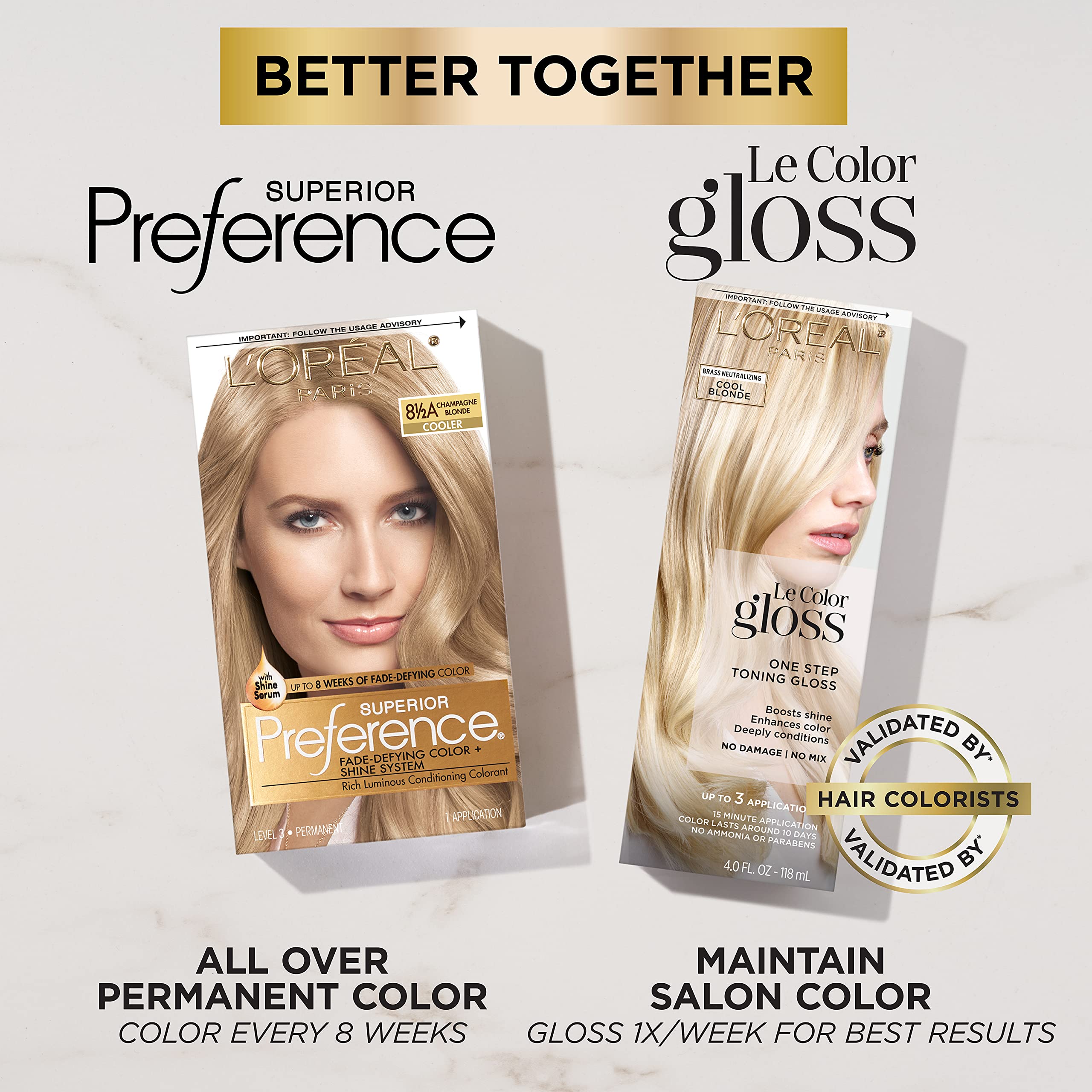 Mua L'Oreal Paris Superior Preference Fade-Defying + Shine Permanent Hair  Color, 8s Soft Silver Blonde (Pack of 1), Hair Dye trên Amazon Mỹ chính  hãng 2023 | Fado