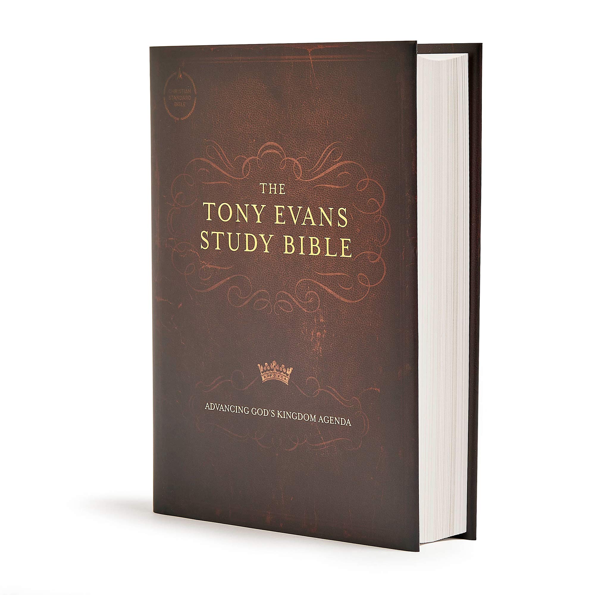 CSB Tony Evans Study Bible, Hardcover, Black Letter, Study Notes and Commentary, Articles, Videos, Charts, Easy-to-Read Bible Serif Type