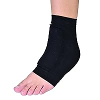 Silipos 7224 Extra-Thick Lace Bite Protector with Gel Cushion for Top of Foot Pain, Black, One Size