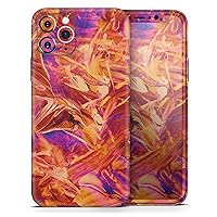 Liquid Abstract Paint Remix V60 - DesignSkinz Protective Vinyl Decal Wrap Skin Cover Compatible with The Apple iPhone Xs (Full-Body, Screen Trim & Back Glass Skin)