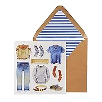 Father's Day Card, Casual Outfit, Includes a Unique Sentiment and Coordinating Envelope (NFD-0023)