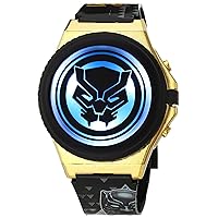 Accutime Marvel Avengers Black Panther Kids's Flashing POP TOP Digital Watch with Character Details (Model: AVG4621AZ)