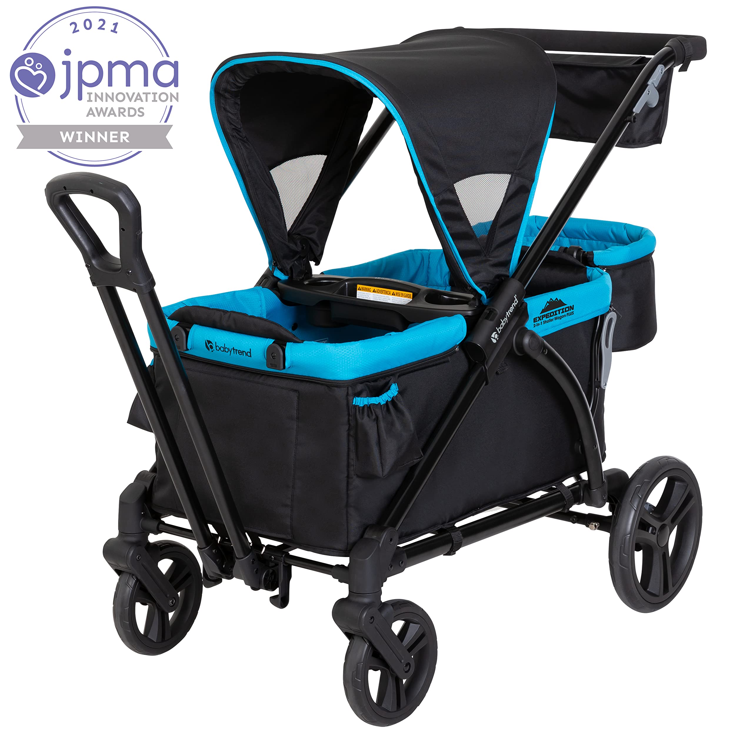 Baby Trend Expedition 2-in-1 Stroller Wagon Plus, Ultra Marine