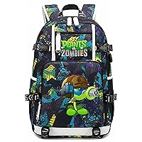 Plants vs. Zombies Backpack Bookbag Schoolbag Daypack Satchel Laptop Bag Color Blue17