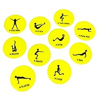 Soccer Innovations Exercise Station Markers, Set of 10, Yellow