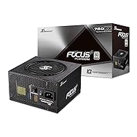 Seasonic FOCUS Plus 750 Platinum SSR-750PX 750W 80+ Platinum ATX12V & EPS12V Full Modular 120mm FDB Fan Compact 140 mm Size Power Supply