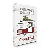 Stupell Industries Looks A Lot Like Christmas Camper Canvas Wall Art, 24 x 30, Multi-Color
