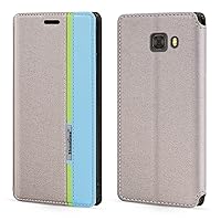 Samsung Galaxy C9 Pro Case,Fashion Multicolor Magnetic Closure Leather Flip Case Cover with Card Holder for Samsung Galaxy C9 Pro (6”)