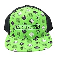 Bioworld Merchandising. Minecraft Creeper Face Comfort Cool Mesh Youth Hat