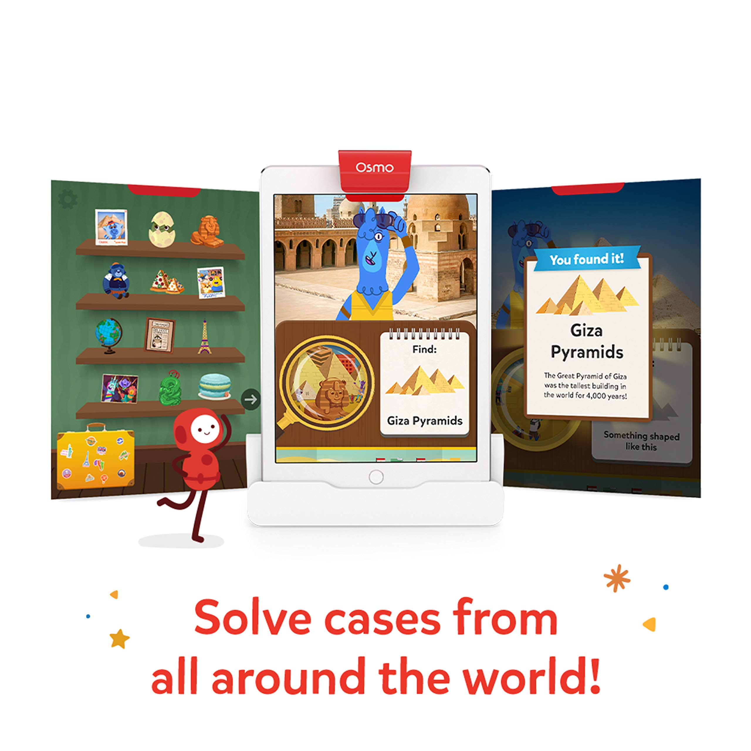 Osmo - Detective Agency - Ages 5-12 - Solve Global Mysteries - Educational Learning Games - STEM Toy - Gifts for Kids, Boy & Girl - Ages 5 6 7 8 9 10 11 12-For iPad or Fire Tablet (Osmo Base Required)