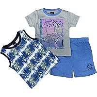 Disney Toy Story Toddler/Little Boys Three-Piece Top & Short Set