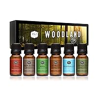 Woodland Set of Scented Oils - Cedar, Warm Rustic Woods, Moss, Redwood Forest, Mountain Air, Evergreen Forest Fragrance Oils for Candle Making, Soap Making, Diffuser Oils