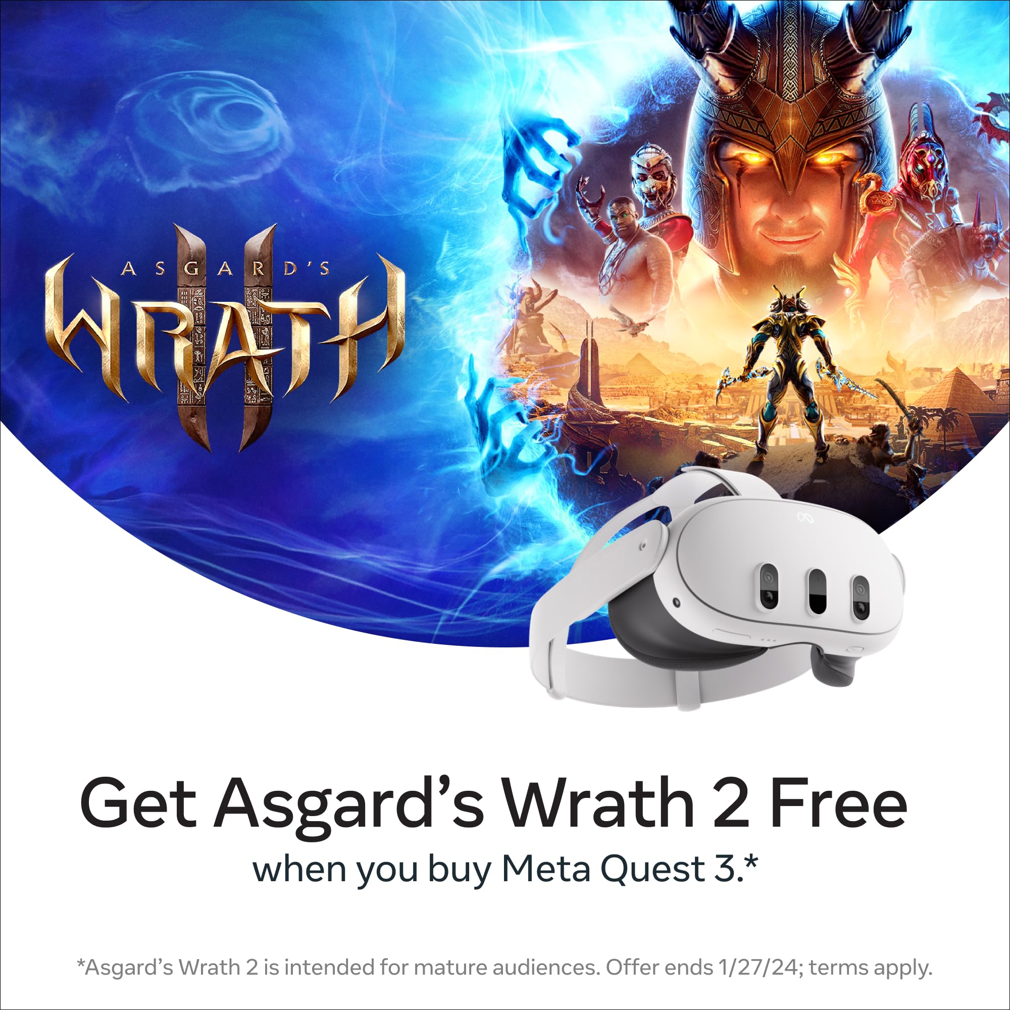 Meta Quest 3 512GB - Breakthrough Mixed Reality - Powerful Performance — Asgard’s Wrath 2 and Meta Quest + Bundle