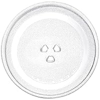 Small 9.6'' / 24.5cm Microwave Glass Plate Replacement, Small Microwave Glass Turntable Plate for Small Microwaves