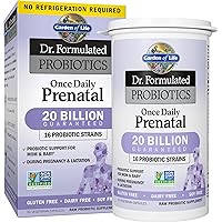 Garden of Life - Dr. Formulated Probiotics Once Daily Prenatal - Acidophilus and Bifidobacteria Probiotic Support for Mom and Baby - Gluten, Dairy, and Soy-Free - 30 Vegetarian Capsules Garden of Life - Dr. Formulated Probiotics Once Daily Prenatal - Acidophilus and Bifidobacteria Probiotic Support for Mom and Baby - Gluten, Dairy, and Soy-Free - 30 Vegetarian Capsules