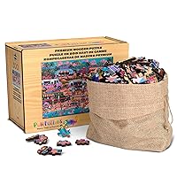 Buffalo Games - Hawaiian Food Truck Festival Wood Puzzle - Standard Cut Jigsaw Pieces - 500 Piece Jigsaw Puzzle
