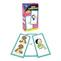 Carson Dellosa 104 American Sign Language Flash Cards for Kids, Toddlers and Beginners, ASL Flash Cards for Kids, ASL Cards for Beginners Covering 122 ASL Signs, Learn Sign Language for Beginners
