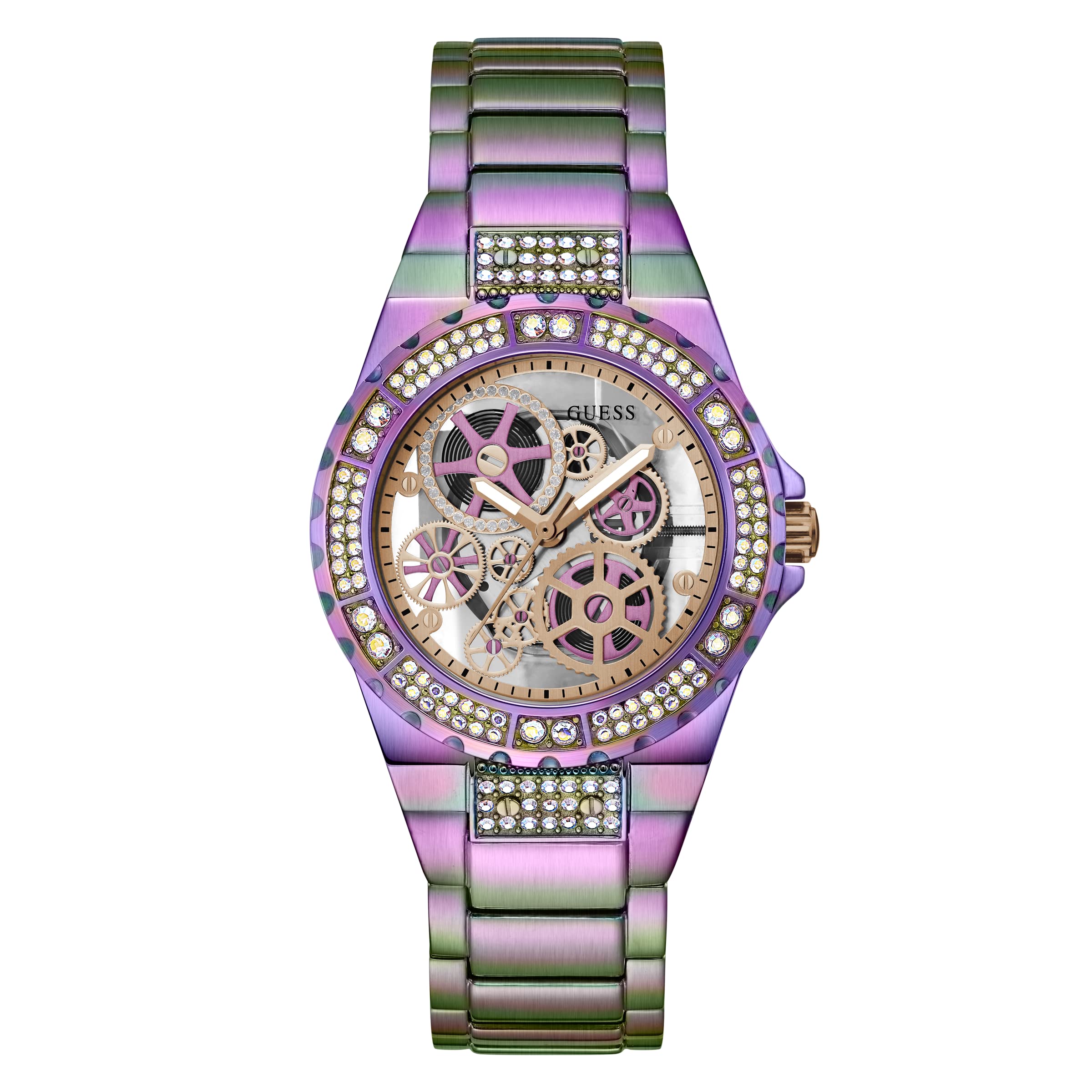 GUESS Clear-Cut Bracelet Watch