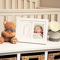Nuby Baby Keepsake Classic White Wooden Wall Decor Frame That Holds One 3.5 x 5