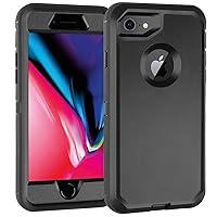 Case for iPhone 7/iPhone 8 with Screen Protector [Shockproof] [Dropproof] [Dust-Proof], 3 in 1 Full Body Rugged Heavy Duty Case Durable Cover for iPhone 7/8 4.7