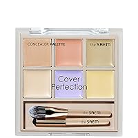 Cover Perfection Concealer Palette 01 Cover&Correct - Multi Use 6 Colors Correcting Conceal Palette - for Dark Circles, Imperfections, Face Tone Corrector, Ideal for Fair to Light Skin