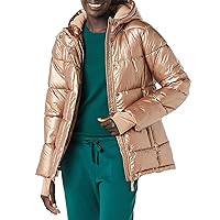 Amazon Essentials Women's Heavyweight Long-Sleeve Hooded Puffer Coat-Discontinued Colors