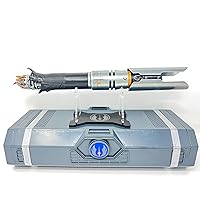 Galaxy's Edge Star Wars Cal Kestis Legacy Lightsaber Hilt Bundle with Custom Engraved Stand, Blue