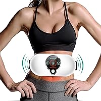 Portable Wireless Electronic Vibration Heating Massage Strap Quick Heating Pad Exercise Mode Back Or Abdominal Heating To Relieve Abdominal Discomfort A