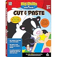 Big Skills for Little Hands Cut & Paste Preschool Workbook, Scissors Skills Cutting Lines and Shapes, Alphabet, Counting, Picture-Building, and Puzzle ... Activities, Toddler Activity Book (Volume 2)